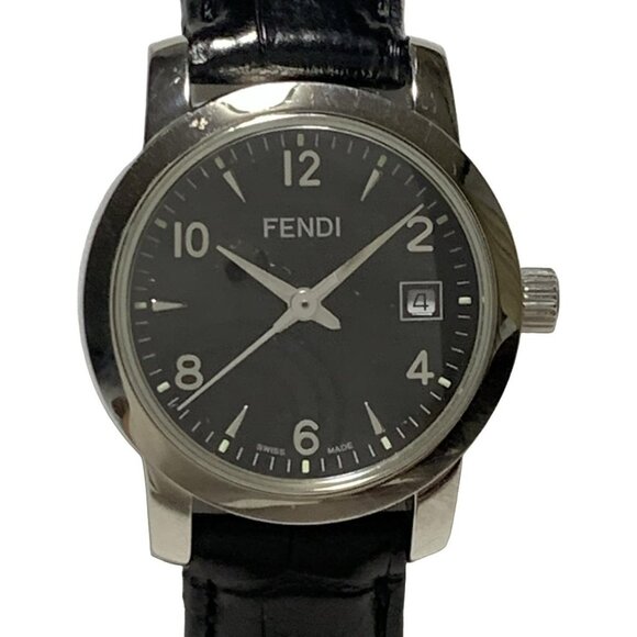 Auth FENDI - 2100L 0****** Black Women's Wrist Watch - Picture 1 of 5